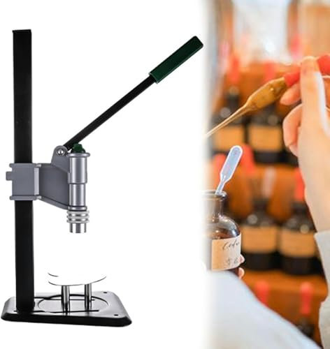 FLTRGO 13-15mm Spray Bottle Capping Machine, Manual Perfume Crimper Bottle Capper, Height Adjustable Bottle Crimping Machine, Used in Food, Packaging, Chemical, School, Laboratory and Home~/