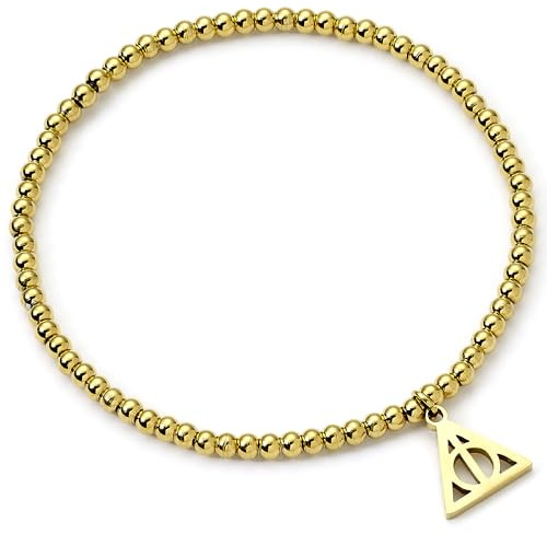 Harry Potter Armband aus Edelstahl mit goldfarbenen Kugeln, Einheitsgröße, Edelstahl, Kein Edelstein