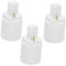 NUOBESTY 3pcs G24d À E27 Convertisseur De L'ampoule À 2 Broches Adaptateur De Douille De Lampe À LED Convertisseur De Base De L'ampoule LED Pour La Maison Et Le Magasin Et Le Bureau