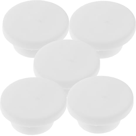OUNONA 5pcs Silicone Bathtub Stopper: Bath Plug for Sink and Bathtub Overflow Holes Leak-Proof Fits 19-20mm Holes - Sink Spillover Covers Overflow Plug