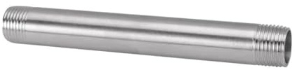 304 Stainless Steel Pipe Fitting Connector 3 4 BSP Male Thread Long Nipple Length Options: 50 100 150 200 250 300mm & Corrosion Resistant Ideal for Plumbing Applications