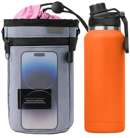 Bicycle Drink Cup Holder with Large Capacity Cycling Drink Bag, Holder for Coffee Cups on the Bike, for Mountaineering, Travel, Hiking, Trekking