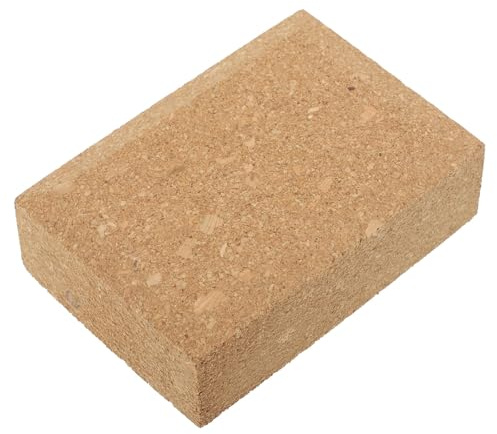 Ipetboom Cork Sanding Block Small Leather Craft Polishing Tool with Sandpaper Holder for Hand Sanding and Leather Grinding