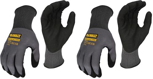 DEWALT COATED GRIP GLOVE L / 9 (Pack of 2)