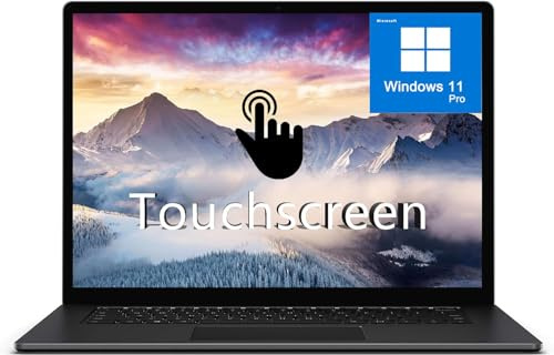 Microsoft Surface Laptop 3 Ordinateur à écran Tactile, 13.5in (2256x1504) PC, Intel Core i5-1035G7, 8 Go de RAM, 256 Go SSD, Noir, US QWERTY Clavier, Win11 Pro (Renouvellé)