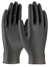Lot de 1000 Gants en Nitrile Noir - 10 Boîtes de 100 - Sans Poudre, Sans Latex, Non Stériles - Gants de Protection Jetables Haute Résistance pour Examen, Mécanique, Tatouage et Cuisine (Taille M)