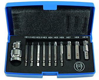 Laser 6845 Damaged Cap Head Bolt/Screw Extractor Set 11pc