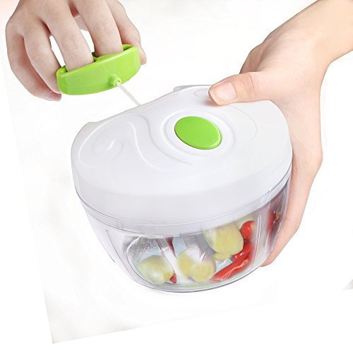 AOZBZ Manual Vegetable Chopper Food Speedy Shredder, Multi-function Slicer Cutter for Fruit, Garlic, Herb, Onion etc
