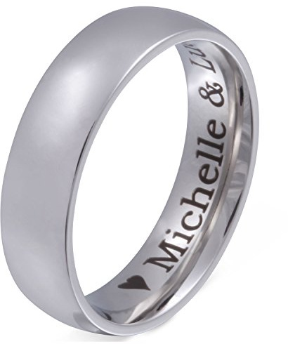 Juwelier Schönschmied - Herren Freundschaftsring Partnerring Hochzeitsring Brilliant Edelstahl 125Hac
