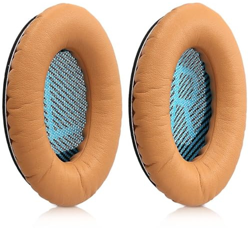 Ersatz Ohrpolster für Bose QC25 QC15 QC2 AE2 AE2i AE2w SoundTrue AEII SoundLink AEII Kopfhörer von MMOBIEL – Weiche Memory-Schaum Ohrpolster – Geräuschisolierende Ersatzpolster – Khaki