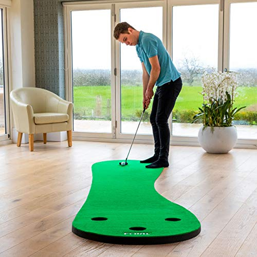 FORB Alfombra de Putting de Golf para Entrenamiento │ Tapete de Practica en Casa Entrena en el Campo o en tu Hogar │3m o 3,7m