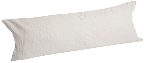 Easy Care Bolster Super King 6ft (183 cm x 50 cm) (72x19) Long Polycotton Pillow Case Only 20 Colours Available (White)