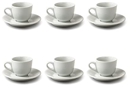 SCHÖNHUBER FRANCHI Margherita Servizio composto da 6 tazze e 6 piattini da caffè in porcellana