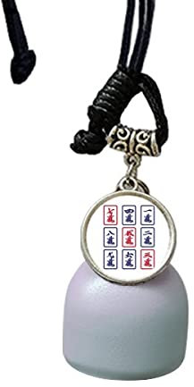 guchchi Kaleidoskop Mahjong Art Deco Fashion Windspiel Glocke Auto Anhänger