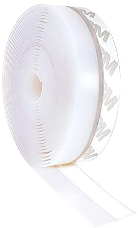 SHULLIN Dichtungsstreifen Zugluftstopper Türdichtungen Türbodendichtung Transparent Selbstklebend Silikon Dichtungsband für Türen Fenster Glastür Schalldicht, winddicht, Staubschut（2.5cm×5m ）