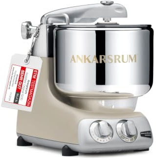 Ankarsrum Assistent Original 6230 Küchenmaschine, Harmony Beige | 1500 Watt, multifunktionale Küchenmaschine u.a. zum Backen, mit 7 Liter Edelstahlschüssel, handgefertigt in Schweden