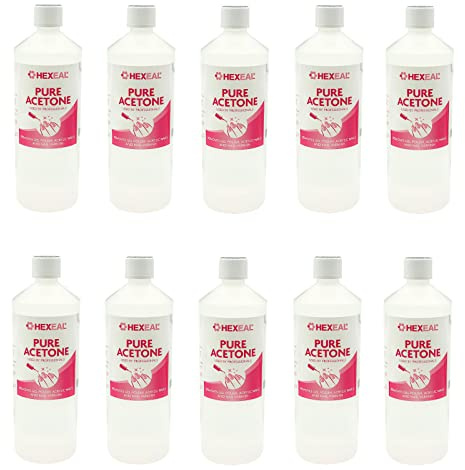 Hexeal 99.5% Acetone 10L – For Gel, Nail Polish & Acrylic Removal