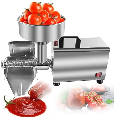 ROGHA Pressa per Macinazione Alimentare Commerciale da 370 W, Spremitore per Marmellate e Salse, Filtro per Pomodoro Elettrico in Acciaio Inossidabile