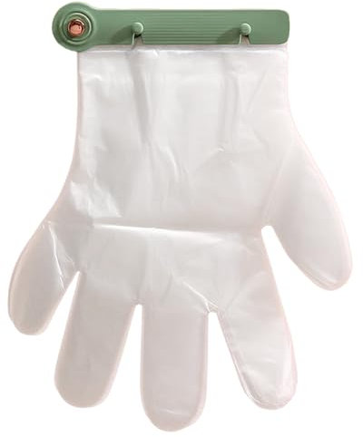 akoba Disposables Glove Holder Organizer, Glove Holder Wall Mount with 100PCS Gloves, Creative Glove Organizer, Glove Dispenser, Kitchen Gadget, for Food Handling Cleaning Hairdressing