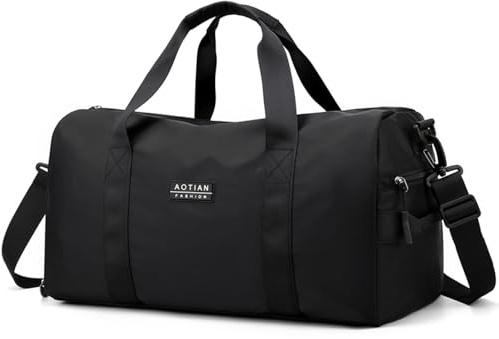 Sport Gym Duffle Tasche für Männer und Frauen 27L, Reise-Duffle Taschen mit Schuhfach und Nasser Tasche, Oxford wasserdichte Wochenend Overnight Tragetasche für Yoga Fitness Flugzeug