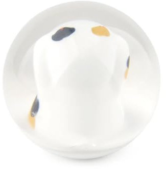 Auto Schaltknauf Universal 70MM JDM Lucky Cat Schaltknauf Transparenter runder Schalthebel mit Adaptern Schaltknauf Schaltknauf