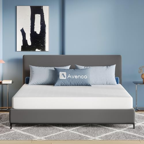 Avenco Matratze 160x200 18cm Gelschaummatratze H3 Bambus-Schaum Matratze Bezug 60°Waschbar Öko-Tex CertiPUR US Rollenmatratze Mittelfest