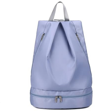 XUCZHAI Nass Trocken Trennung Fitness Gym Taschen wasserdichte Schwimmen Tasche Frauen Reisen Yoga Sport Tasche Männer Basketball Fußball Tasche Rucksack(Blue)