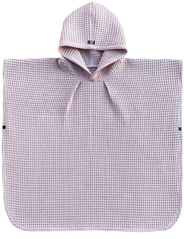 NARDONI – Badeponcho für Kinder – Kuscheliges Poncho-Handtuch aus Baumwolle – Schnelles Trocknen – Poncho Bademantel mit Kapuze & Knöpfen
