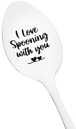 Valentines Day Gifts for Girlfriend Boyfriend Anniversary Wedding Gifts for Wife Husband I Spooning with You Spoon for Couples Birthday Gifts for Fiance Fiancee Pamper Gifts for His Her