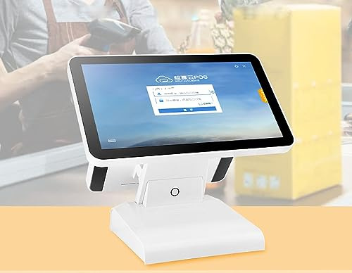 IUBGFTO Multifunktions-Registrierkasse, Hauptbildschirm 15,6 Zoll, Zweitbildschirm 11,6 Zoll, Touchscreen-Registrierkassendisplay