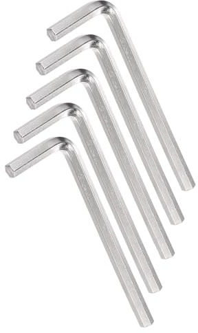 TA-VIGOR 5Pcs 5mm L-Shaped Hex Key Wrench Set, CR-V Steel Metric Allen Wrenches for Electronics Repair, Furniture Assembly, and DIY Projects