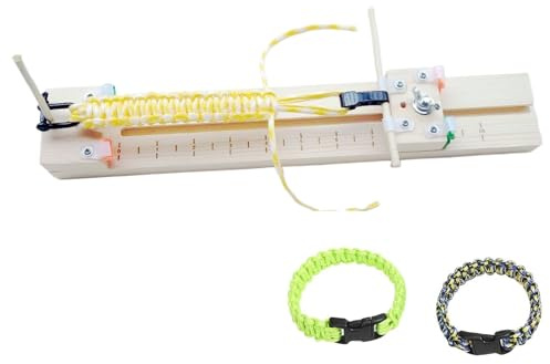 Birtern Paracord-Armband-Jig – Paracord-Holz-Jig-Armbandhersteller, rutschfeste Basis, robuste Werkzeugmaschine für Frauen, Schlüsselanhänger, Basteln, Freundschaft, Zuhause, Projekte