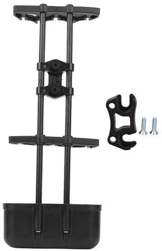 SPYMINNPOO Carquois Portable à 5 Flèches, Boîte de Support D'arcs Silencieux pour Les Amateurs de Tir à l'arc, 11,8x5,5 Pouces, ABS Noir + Caoutchouc