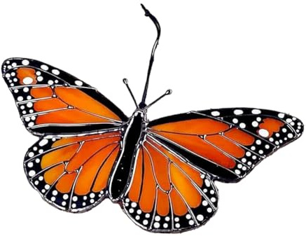 Ounfhtrttk Atrapasueños de Mariposas Teñidas, Vidrieras para Colgar en Ventanas, Atrapasoles de Mariposas Colgantes para Decoraciones de Mariposas de Coche A