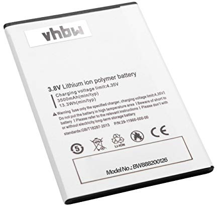 vhbw Akku Ersatz für Ulefone 29-11900-000-00 | für Handy Smartphone Telefon (3500 mAh, 3,8 V, Li-Polymer)