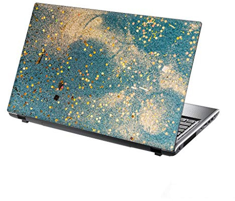 TaylorHe Folie Sticker Skin Vinyl Aufkleber mit bunten Mustern für 13-14 Zoll (34cm x 23,5cm) Laptop Skin Funkelt im Himmel, blau
