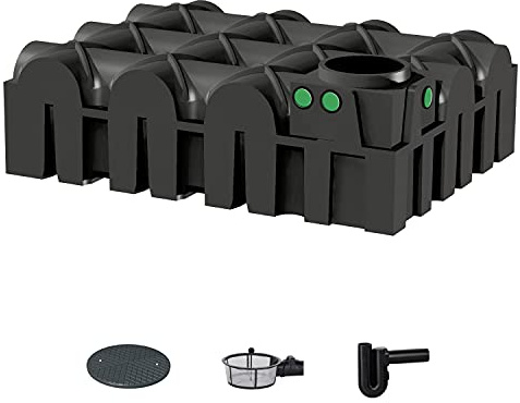REGENTA Regenwassertank Flachtank Zisterne 5000 Liter Garten inkl. Filter mit Zubehör