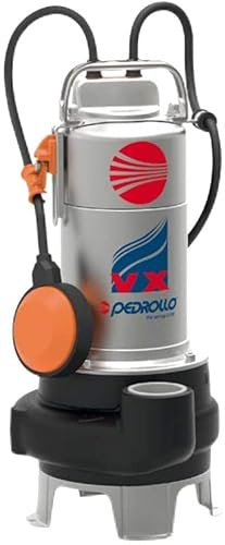 ELETTROPOMPA SOMMERGIBILE PEDROLLO VX VORTEX ACQUE LURIDE HP0.75-1.5 VXM V230 MONOFASE CON CAVO E GALLEGGIANTE ELETTRICO (VXM 10/50 -N HP1 KW0.75 V230 MONOFASE)