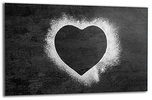 TMK ArtDeko Herdabdeckplatte 1 Teilig 80x52 cm - Spritzschutz Herdabdeckung – Herdschutz aus Sicherheitsglas – Robust, Hygienisch & Rutschfest– Schutz für Induktion, Ceran, Gas & Elektro