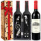ZBPASL Set di Accessori da Vino a Forma di Bottiglia di Vino,Accessori per Il Vino Include cavatappi,Tappo per Vino Vino (nero 02)