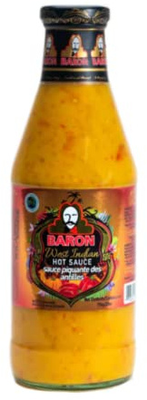 Baron West Indian Hot Sauce – 6 x 794g Bottles | Extra-Large Caribbean Pepper Sauce | Fiery, Flavourful Heat for Restaurants, BBQ, Marinades & Everyday Cooking