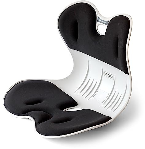 ERGONIX Lordosenstütze Haltungskorrekturstuhl für Männer - Großer Ergonomischer Rückenstützstuhl zur Haltungskorrektur und Linderung von Schmerzen im unteren Rücken - Tragbarer Haltungskorrektur Stuhl