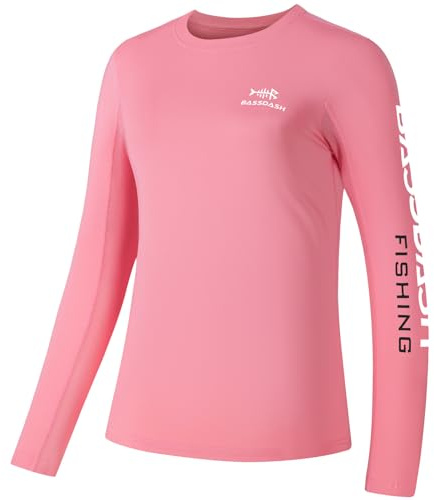 Bassdash Damen UPF 50+ UV Sonnenschutz T-Shirt Langarm Angeln Wandern Outdoor