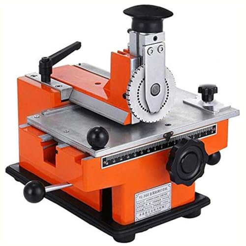 DDZJTPP Manuelle Stahl-Prägemaschine, Metall-Aluminium-Legierung, Namensschild, Hundemarke, Ausweis, Stempel, Etikett, Gravur, Prägegerät, Markierungswerkzeug,4mm