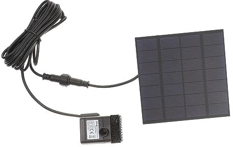 BESPORTBLE 0.8w Solarbetriebene Wasserpumpe h Für Garten Pool Und Pflanzen Springbrunnen-tauchpumpe Aus Hartplastik Schwarz