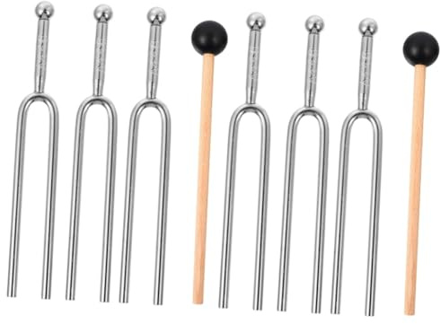 ibasenice 2 Sets Praktische Stimmgabeln Standard-stimmgabeln Für Violine Stimmwerkzeuge Mit Mallet Gitarren-stimmgabel Tone Tuner