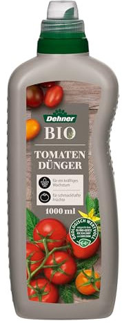Dehner Bio Tomatendünger, hochwertiger Flüssigdünger, Dünger für Tomaten, organischer NK-Dünger, ökologisch wertvoll, 1 l, für ca. 150 l, bunt