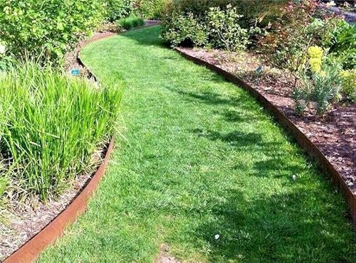 Corten steel edging,100 mm high, rusty edging, path edging, raised bed, corten, lawn edging, tree ring, border edging