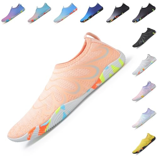 Baofular Badeschuhe Damen Herren Wasserschuhe Schwimmschuhe Sommer Strandschuhe Schnell Trocknend Aquaschuhe Surfschuhe für Meer, Gr. 35-46