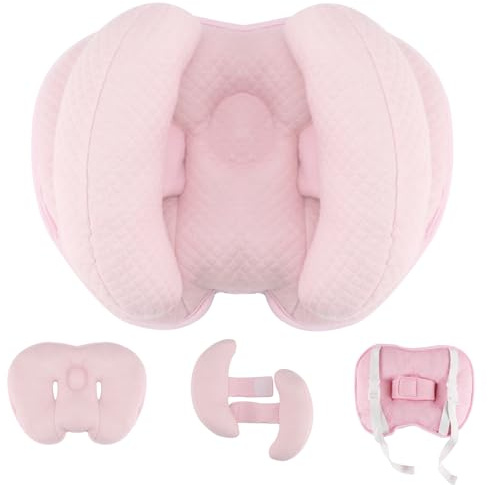 Blublu Park 2 in 1 Baby Neck Pillow for Car Seat, Adjustable Strap Design | Secure Fit Without Sliding, Baby Head Pillow fits Car Seats & Strollers, Soft Neck & Head Support, Infant 4 Months+